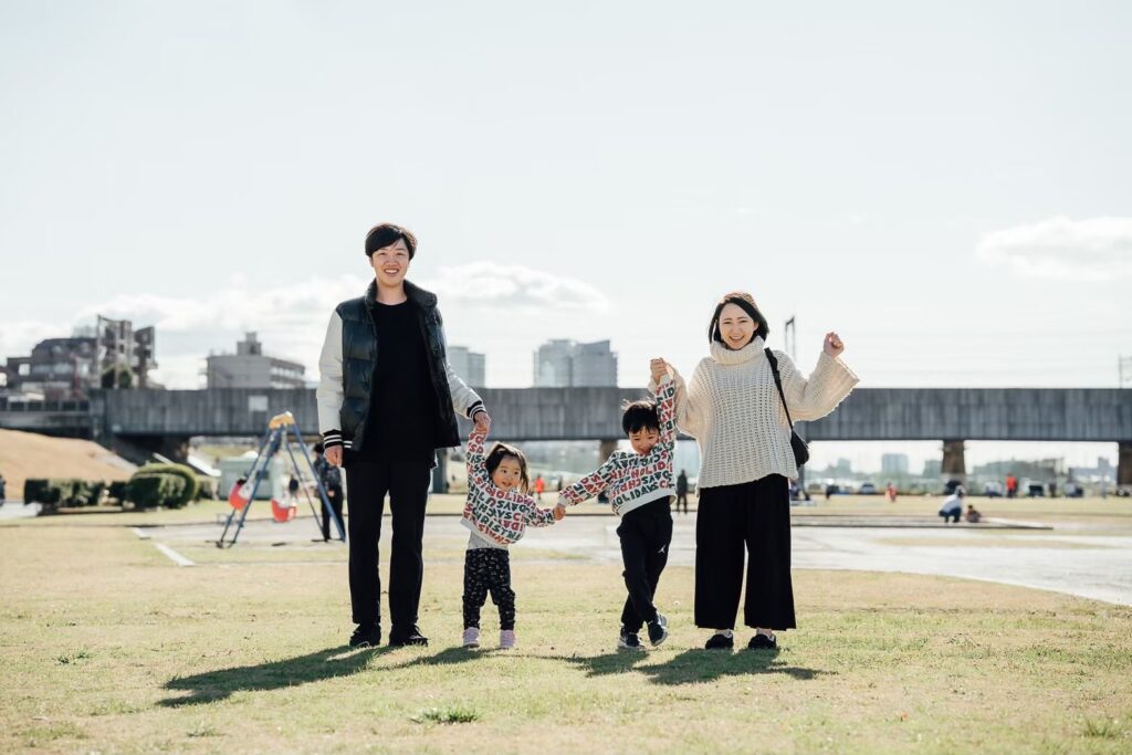 多摩川｜家族写真｜出張撮影